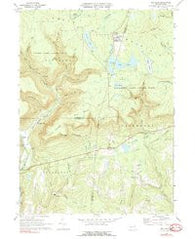 Red Rock Pennsylvania Historical topographic map, 1:24000 scale, 7.5 X 7.5 Minute, Year 1969