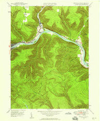 Renovo East Pennsylvania Historical topographic map, 1:24000 scale, 7.5 X 7.5 Minute, Year 1946