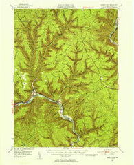 Renovo East Pennsylvania Historical topographic map, 1:62500 scale, 15 X 15 Minute, Year 1946