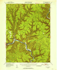 Renovo East Pennsylvania Historical topographic map, 1:62500 scale, 15 X 15 Minute, Year 1946