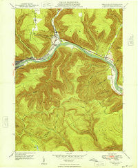 Renovo East Pennsylvania Historical topographic map, 1:24000 scale, 7.5 X 7.5 Minute, Year 1948