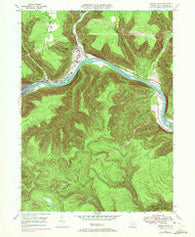 Renovo East Pennsylvania Historical topographic map, 1:24000 scale, 7.5 X 7.5 Minute, Year 1946