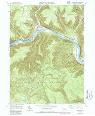 Renovo East Pennsylvania Historical topographic map, 1:24000 scale, 7.5 X 7.5 Minute, Year 1946