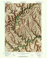 Renovo West Pennsylvania Historical topographic map, 1:62500 scale, 15 X 15 Minute, Year 1946