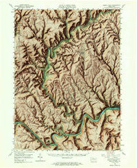 Renovo West Pennsylvania Historical topographic map, 1:62500 scale, 15 X 15 Minute, Year 1946