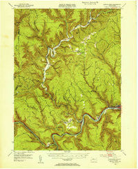 Renovo West Pennsylvania Historical topographic map, 1:62500 scale, 15 X 15 Minute, Year 1946