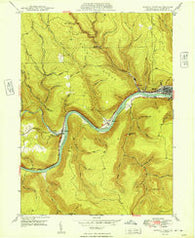 Renovo West Pennsylvania Historical topographic map, 1:24000 scale, 7.5 X 7.5 Minute, Year 1949