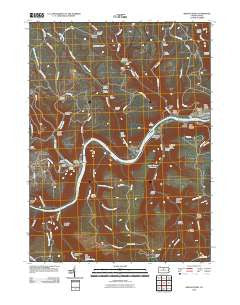 Renovo West Pennsylvania Historical topographic map, 1:24000 scale, 7.5 X 7.5 Minute, Year 2010