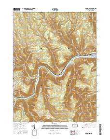 Renovo West Pennsylvania Current topographic map, 1:24000 scale, 7.5 X 7.5 Minute, Year 2016