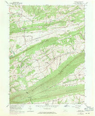 Reward Pennsylvania Historical topographic map, 1:24000 scale, 7.5 X 7.5 Minute, Year 1959