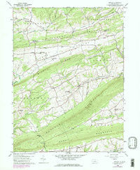 Reward Pennsylvania Historical topographic map, 1:24000 scale, 7.5 X 7.5 Minute, Year 1959