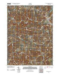 Reynoldsville Pennsylvania Historical topographic map, 1:24000 scale, 7.5 X 7.5 Minute, Year 2010
