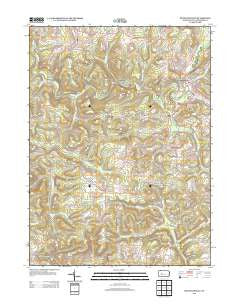 Reynoldsville Pennsylvania Historical topographic map, 1:24000 scale, 7.5 X 7.5 Minute, Year 2013