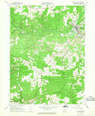 Reynoldsville Pennsylvania Historical topographic map, 1:24000 scale, 7.5 X 7.5 Minute, Year 1966