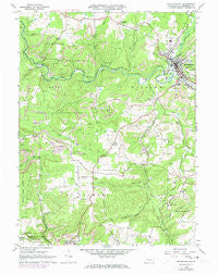 Reynoldsville Pennsylvania Historical topographic map, 1:24000 scale, 7.5 X 7.5 Minute, Year 1966
