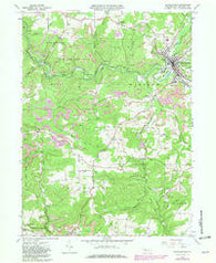 Reynoldsville Pennsylvania Historical topographic map, 1:24000 scale, 7.5 X 7.5 Minute, Year 1966