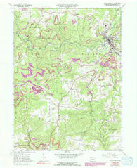 Reynoldsville Pennsylvania Historical topographic map, 1:24000 scale, 7.5 X 7.5 Minute, Year 1966