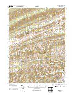 Richfield Pennsylvania Historical topographic map, 1:24000 scale, 7.5 X 7.5 Minute, Year 2013