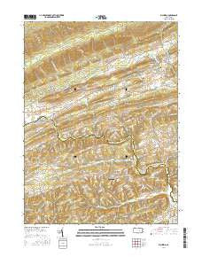 Richfield Pennsylvania Current topographic map, 1:24000 scale, 7.5 X 7.5 Minute, Year 2016