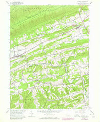 Richfield Pennsylvania Historical topographic map, 1:24000 scale, 7.5 X 7.5 Minute, Year 1959