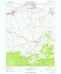 Richland Pennsylvania Historical topographic map, 1:24000 scale, 7.5 X 7.5 Minute, Year 1955