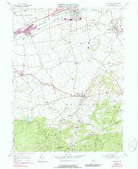 Richland Pennsylvania Historical topographic map, 1:24000 scale, 7.5 X 7.5 Minute, Year 1955