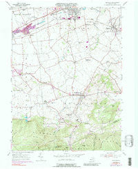 Richland Pennsylvania Historical topographic map, 1:24000 scale, 7.5 X 7.5 Minute, Year 1955