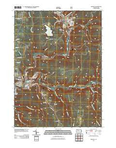 Ridgway Pennsylvania Historical topographic map, 1:24000 scale, 7.5 X 7.5 Minute, Year 2011