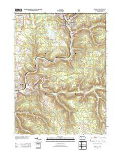 Ridgway Pennsylvania Historical topographic map, 1:24000 scale, 7.5 X 7.5 Minute, Year 2013