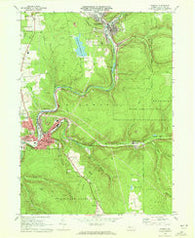 Ridgway Pennsylvania Historical topographic map, 1:24000 scale, 7.5 X 7.5 Minute, Year 1969