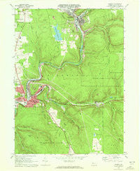 Ridgway Pennsylvania Historical topographic map, 1:24000 scale, 7.5 X 7.5 Minute, Year 1969