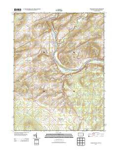 Riegelsville Pennsylvania Historical topographic map, 1:24000 scale, 7.5 X 7.5 Minute, Year 2013