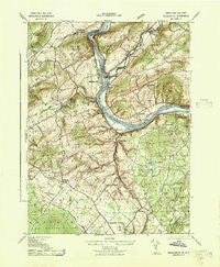 Riegelsville Pennsylvania Historical topographic map, 1:31680 scale, 7.5 X 7.5 Minute, Year 1943