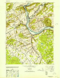 Riegelsville Pennsylvania Historical topographic map, 1:24000 scale, 7.5 X 7.5 Minute, Year 1953