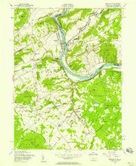 Riegelsville Pennsylvania Historical topographic map, 1:24000 scale, 7.5 X 7.5 Minute, Year 1956