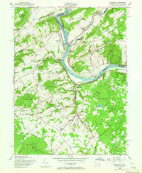 Riegelsville Pennsylvania Historical topographic map, 1:24000 scale, 7.5 X 7.5 Minute, Year 1956
