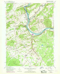 Riegelsville Pennsylvania Historical topographic map, 1:24000 scale, 7.5 X 7.5 Minute, Year 1956