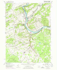 Riegelsville Pennsylvania Historical topographic map, 1:24000 scale, 7.5 X 7.5 Minute, Year 1956