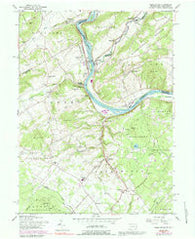 Riegelsville Pennsylvania Historical topographic map, 1:24000 scale, 7.5 X 7.5 Minute, Year 1956