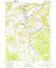 Riegelsville Pennsylvania Historical topographic map, 1:24000 scale, 7.5 X 7.5 Minute, Year 1956