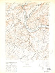 Riegelsville Pennsylvania Historical topographic map, 1:24000 scale, 7.5 X 7.5 Minute, Year 1953
