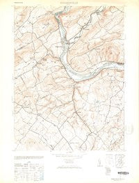 Riegelsville Pennsylvania Historical topographic map, 1:24000 scale, 7.5 X 7.5 Minute, Year 1953