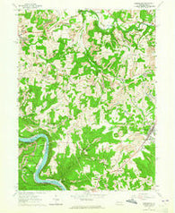 Rimersburg Pennsylvania Historical topographic map, 1:24000 scale, 7.5 X 7.5 Minute, Year 1963