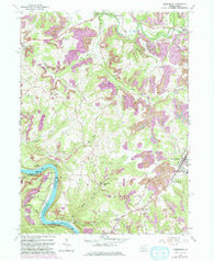 Rimersburg Pennsylvania Historical topographic map, 1:24000 scale, 7.5 X 7.5 Minute, Year 1963