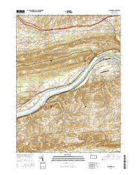 Riverside Pennsylvania Current topographic map, 1:24000 scale, 7.5 X 7.5 Minute, Year 2016