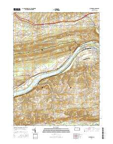Riverside Pennsylvania Current topographic map, 1:24000 scale, 7.5 X 7.5 Minute, Year 2016