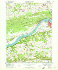 Riverside Pennsylvania Historical topographic map, 1:24000 scale, 7.5 X 7.5 Minute, Year 1969