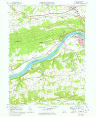 Riverside Pennsylvania Historical topographic map, 1:24000 scale, 7.5 X 7.5 Minute, Year 1969