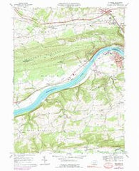Riverside Pennsylvania Historical topographic map, 1:24000 scale, 7.5 X 7.5 Minute, Year 1969