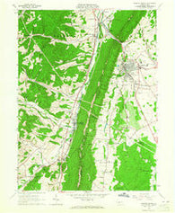 Roaring Spring Pennsylvania Historical topographic map, 1:24000 scale, 7.5 X 7.5 Minute, Year 1963